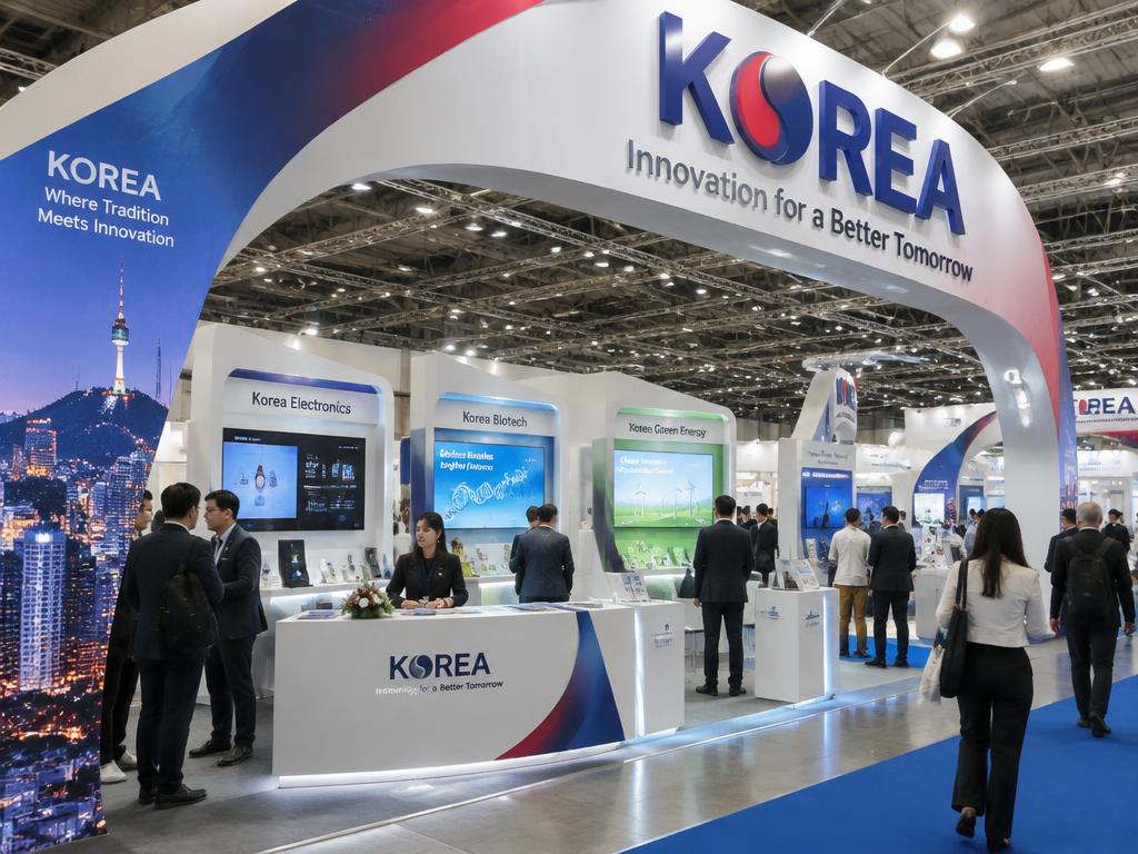Country pavilion at an international trade fair