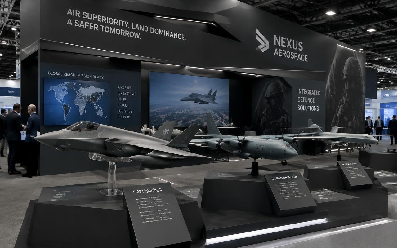 Defence & Aerospace exhibition stall